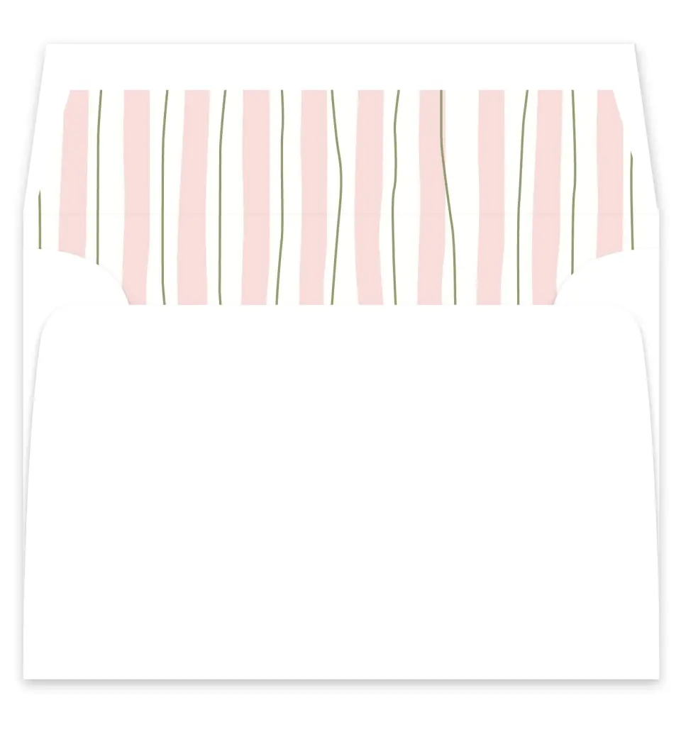 This is a  7¼" x 6⅞" Envelope Liners (ELF) called The Jolene printed in full color
