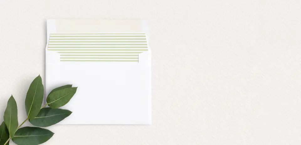 Envelope Liner inside Envelope