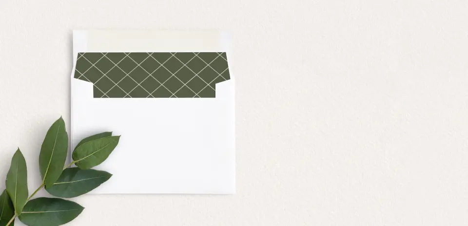 Envelope Liner inside Envelope