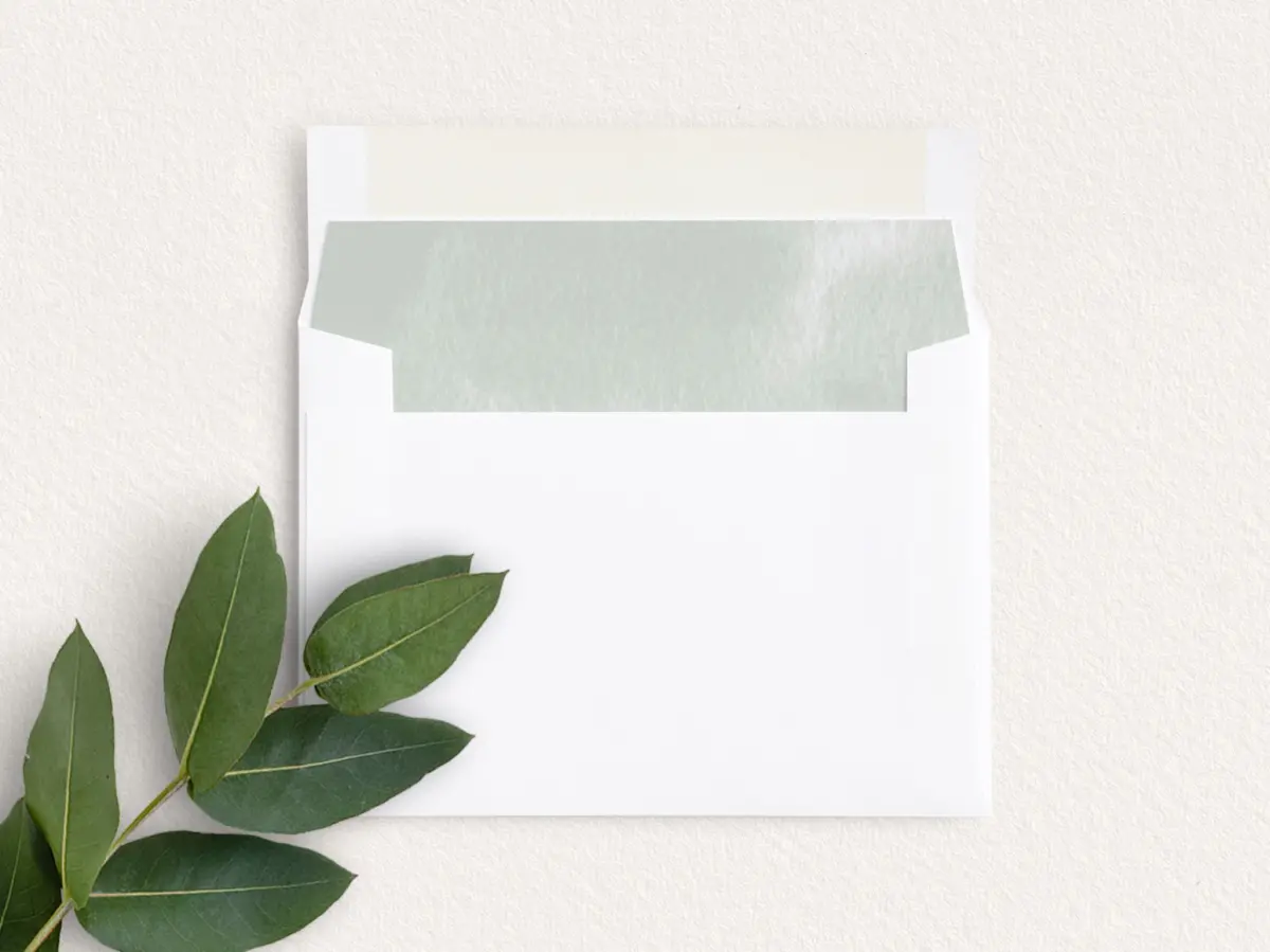 Envelope Liner inside Envelope