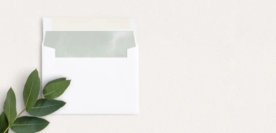 Envelope Liner inside Envelope
