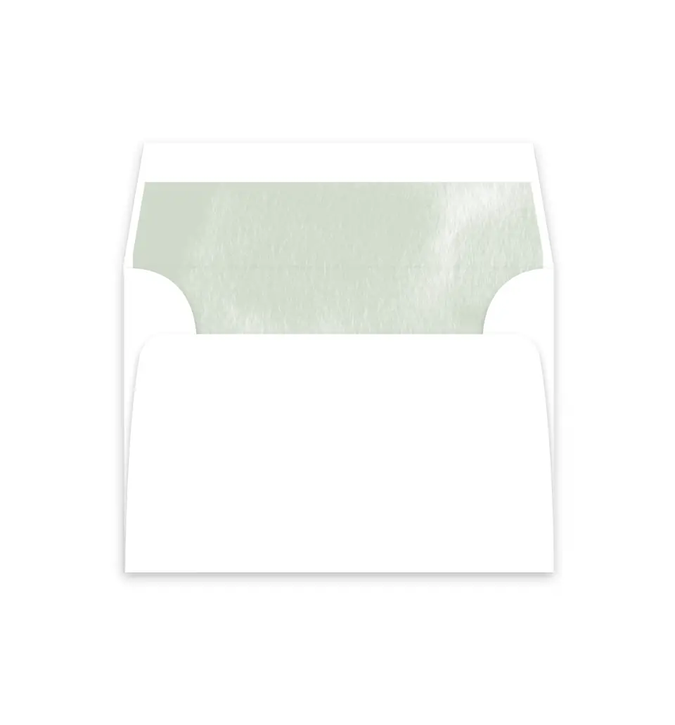 This is a  4⅞" x 4.563" Envelope Liners (ELM) called Watercolor Laurel printed in full color