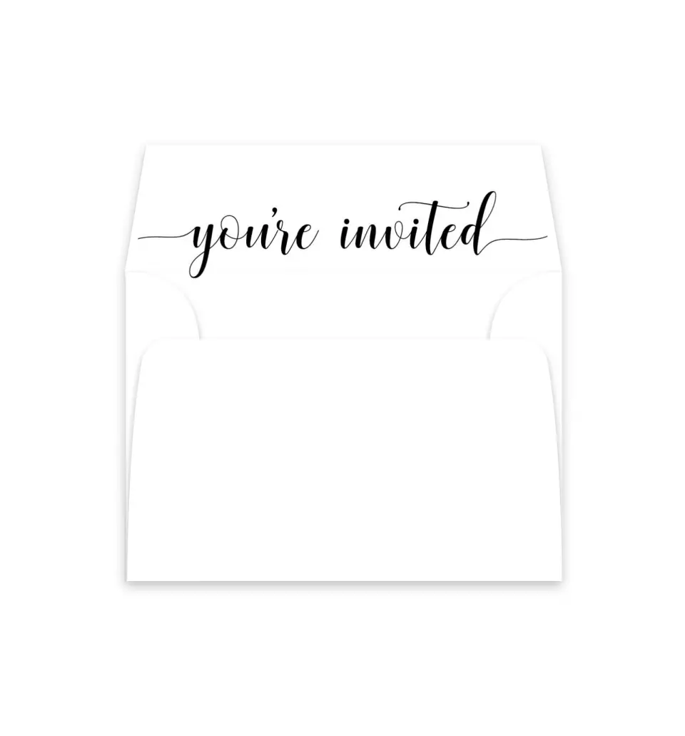 This is a  4⅞" x 4.563" Envelope Liners (ELM) called True Celebration printed in full color