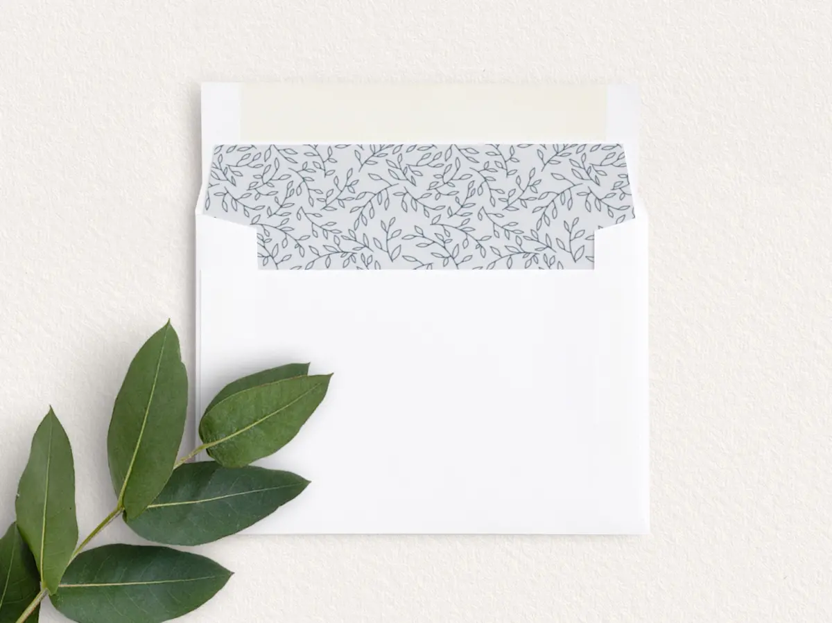 Envelope Liner inside Envelope