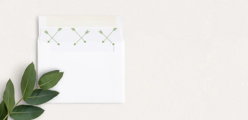 Envelope Liner inside Envelope