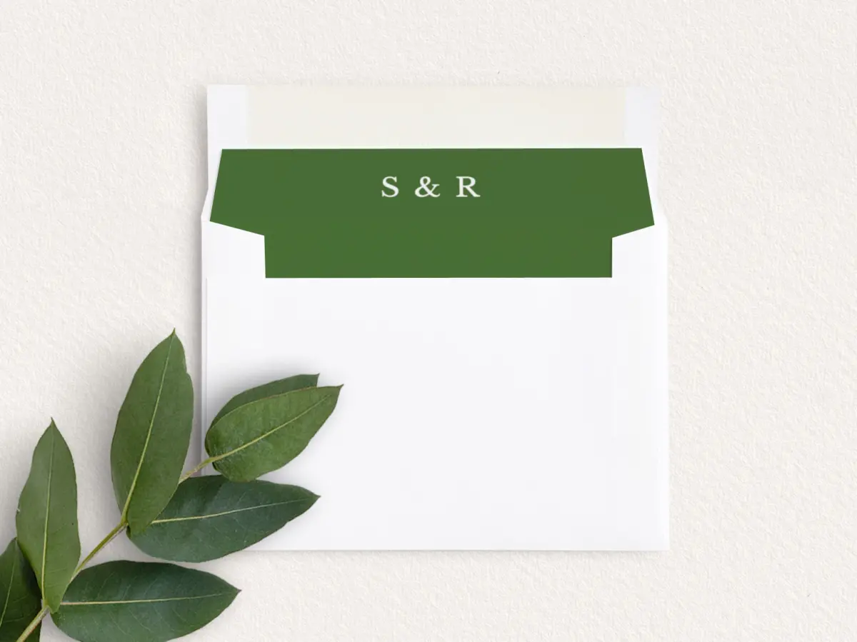 Envelope Liner inside Envelope