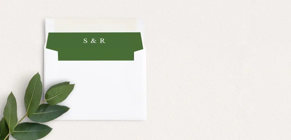 Envelope Liner inside Envelope