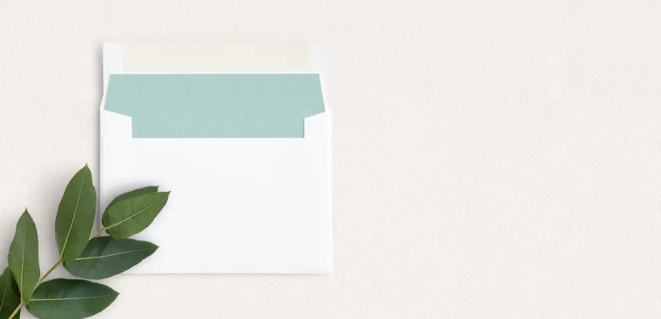 Envelope Liner inside Envelope