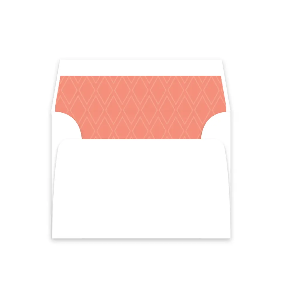 This is a  4⅞" x 4.563" Envelope Liners (ELM) called Diamond Garden printed in full color