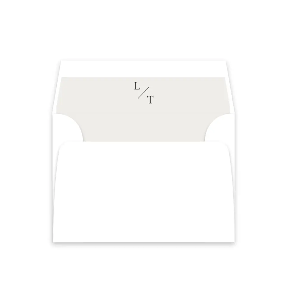 This is a  4⅞" x 4.563" Envelope Liners (ELM) called Together Always printed in full color