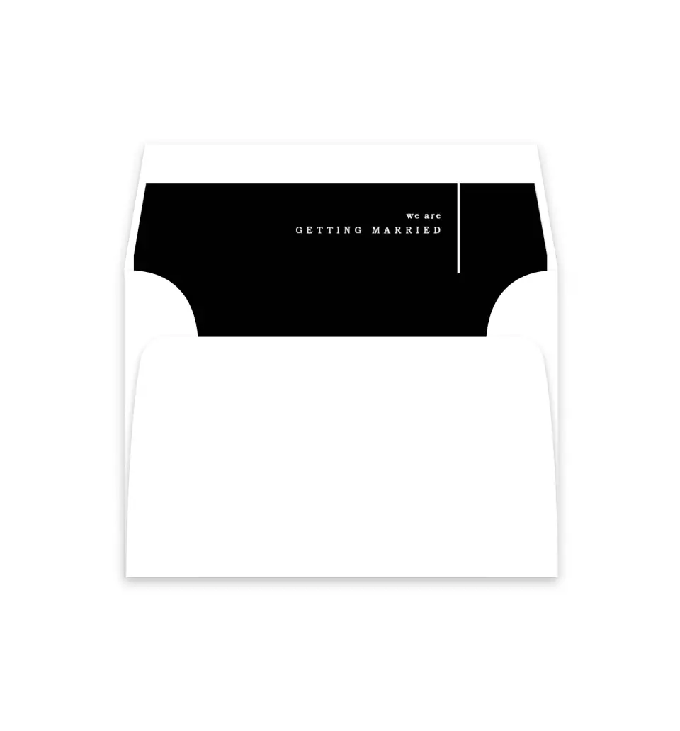 This is a  4⅞" x 4.563" Envelope Liners (ELM) called Mod Lines printed in full color