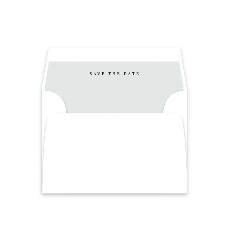 This is a  4⅞" x 4.563" Envelope Liners (ELM) called Simple Portrait printed in full color