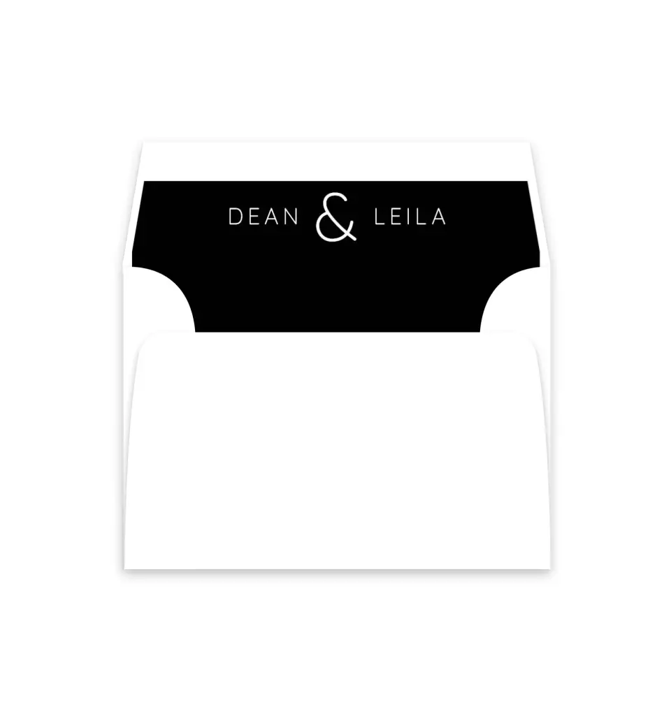 This is a  4⅞" x 4.563" Envelope Liners (ELM) called Connected printed in full color