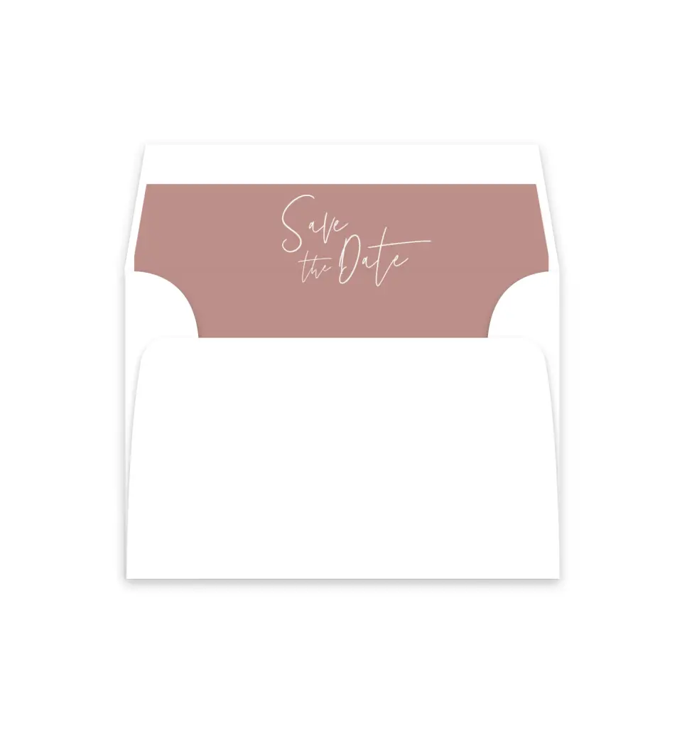 This is a  4⅞" x 4.563" Envelope Liners (ELM) called Stylish Script printed in full color