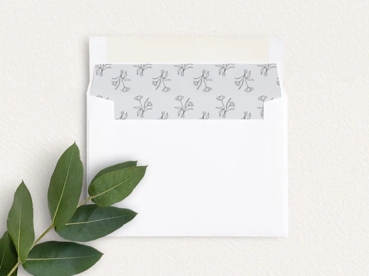 Envelope Liner inside Envelope