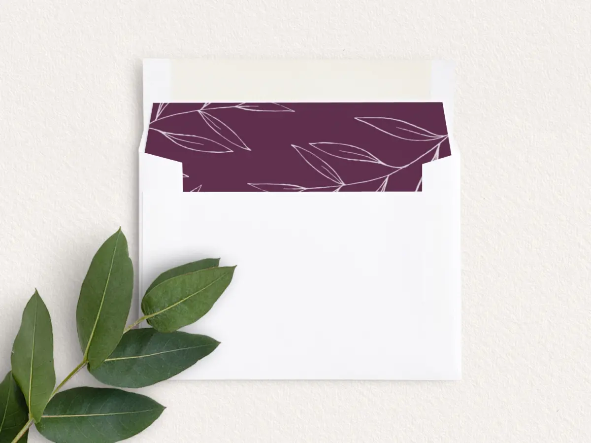 Envelope Liner inside Envelope