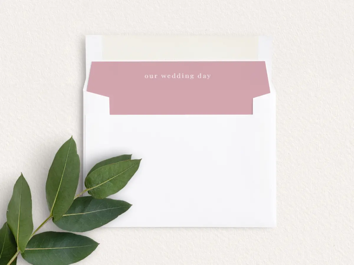 Envelope Liner inside Envelope