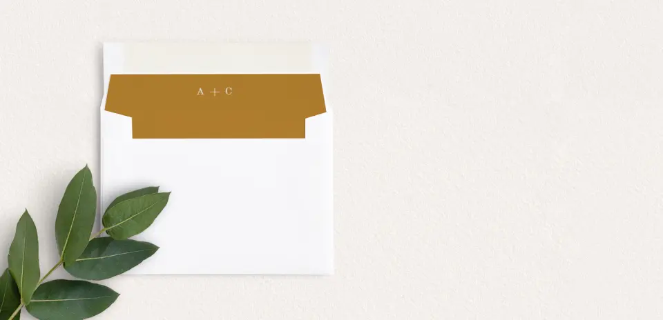 Envelope Liner inside Envelope
