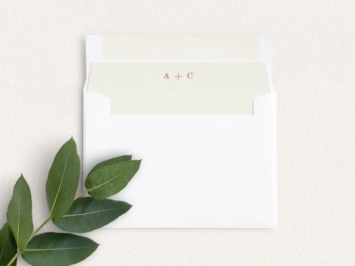 Envelope Liner inside Envelope