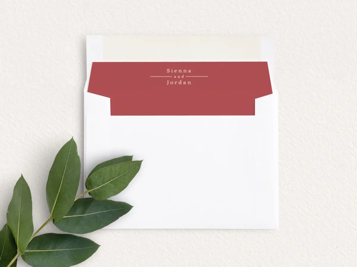 Envelope Liner inside Envelope