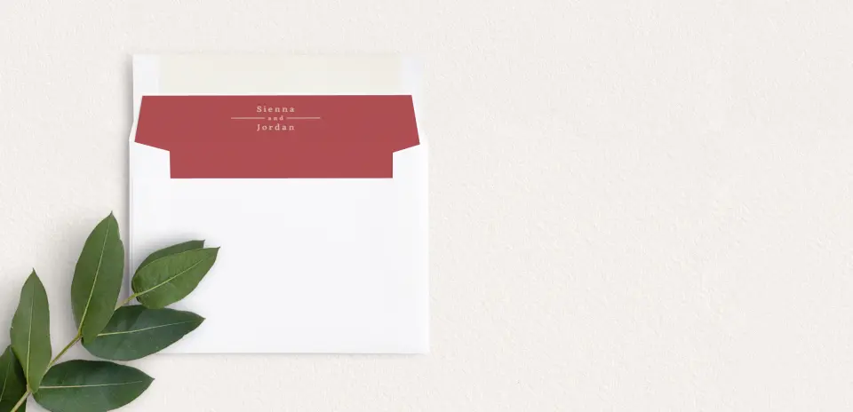 Envelope Liner inside Envelope
