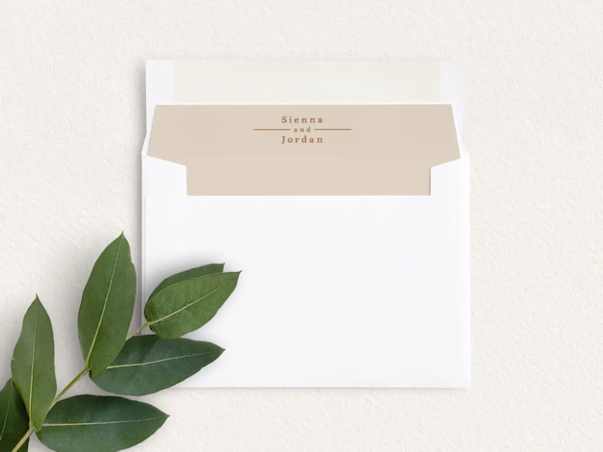 Envelope Liner inside Envelope