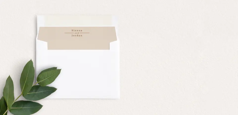 Envelope Liner inside Envelope