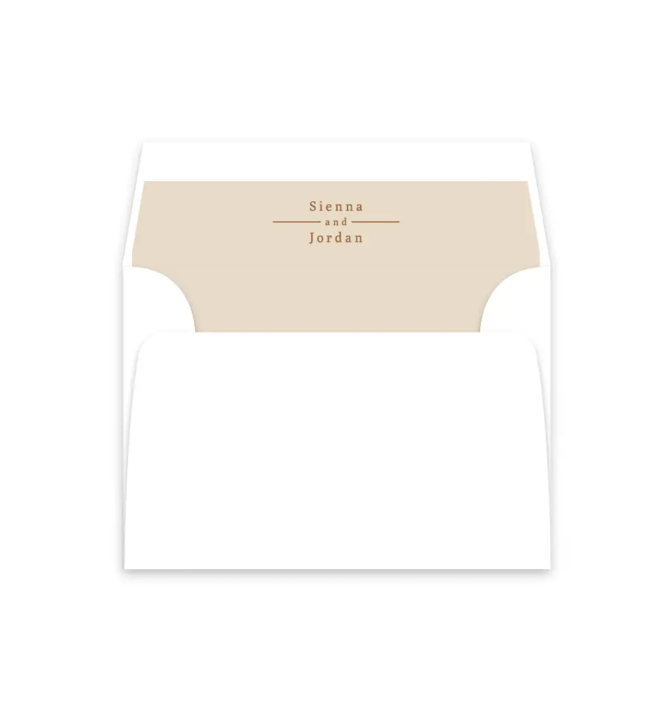 This is a  4⅞" x 4.563" Envelope Liners (ELM) called Threads of Love printed in full color