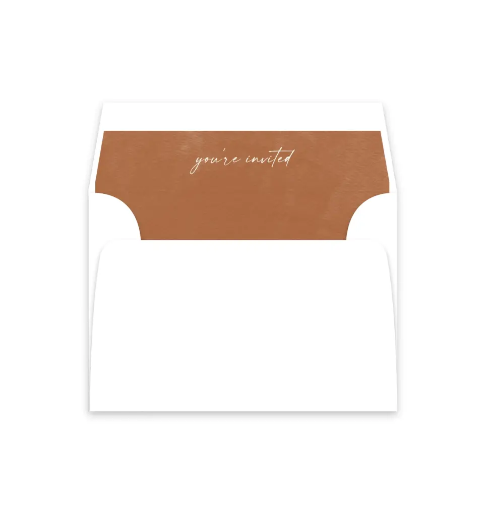 This is a  4⅞" x 4.563" Envelope Liners (ELM) called Sandy Fronds printed in full color