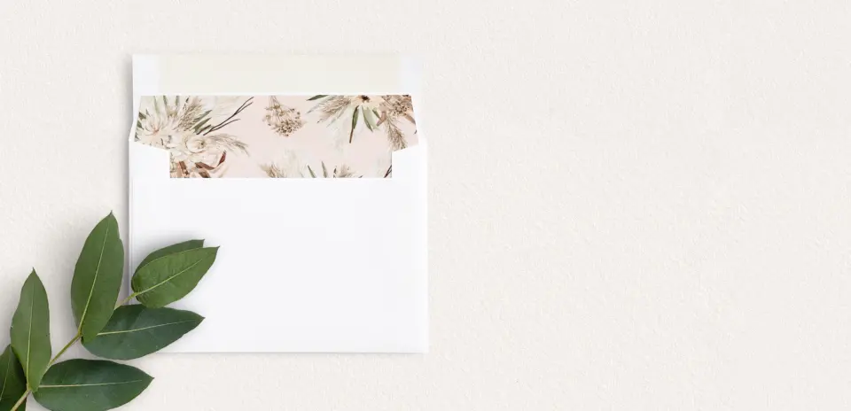 Envelope Liner inside Envelope