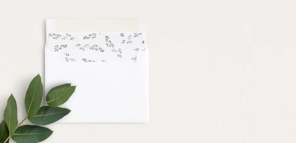 Envelope Liner inside Envelope
