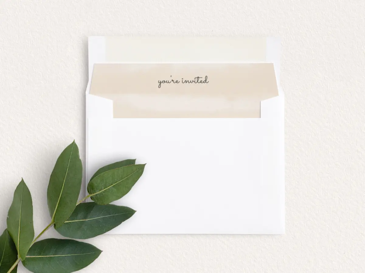 Envelope Liner inside Envelope