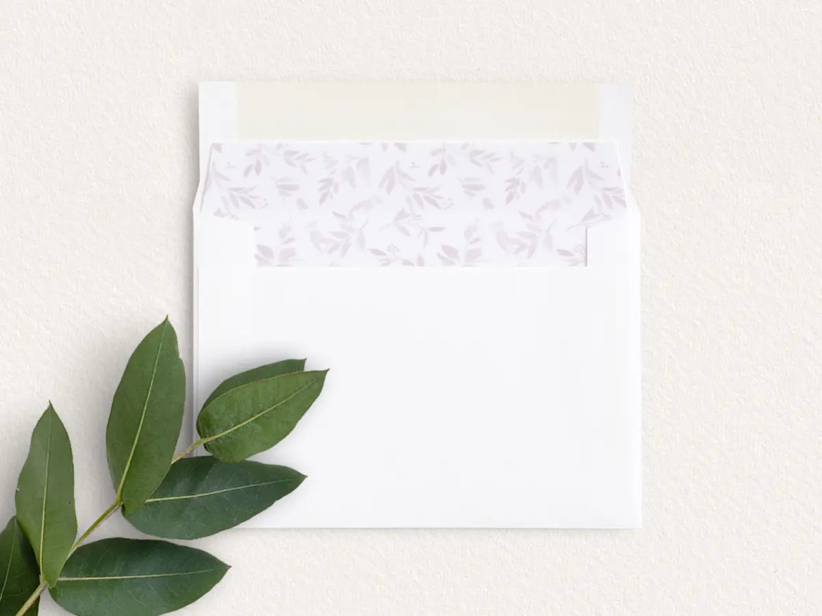 Envelope Liner inside Envelope