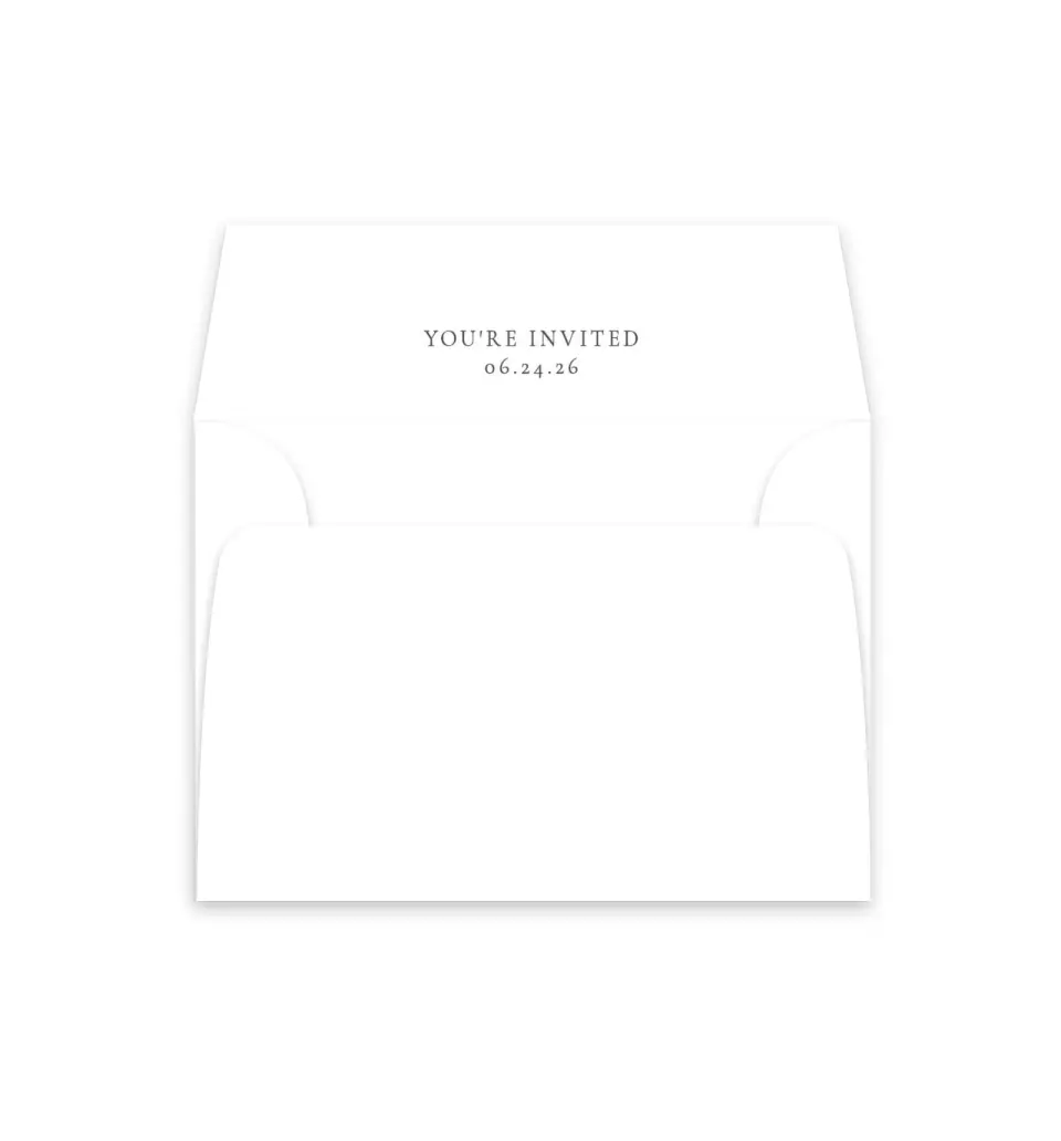This is a  4⅞" x 4.563" Envelope Liners (ELM) called Distinct Lines printed in full color