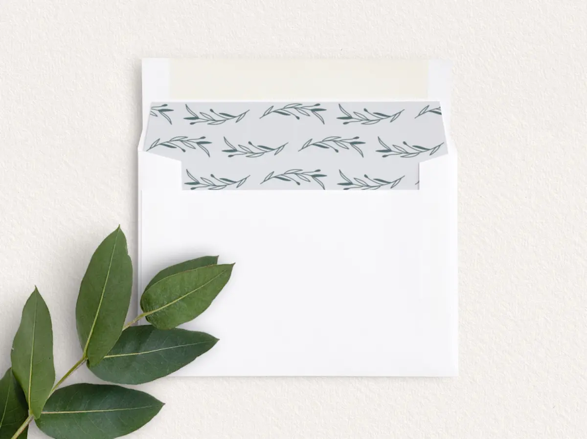 Envelope Liner inside Envelope