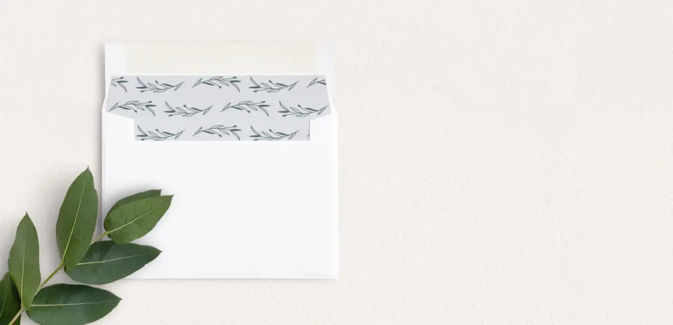 Envelope Liner inside Envelope