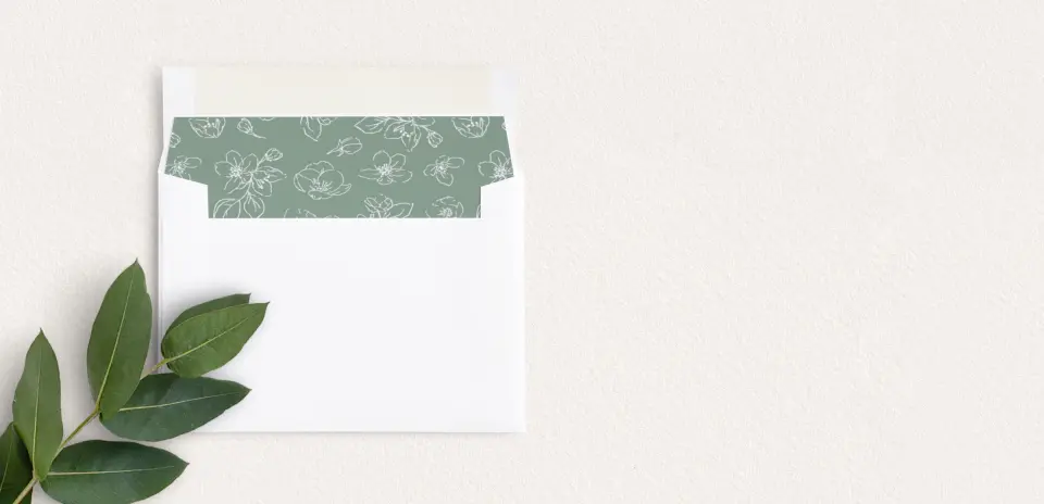 Envelope Liner inside Envelope