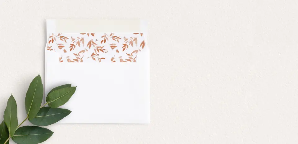 Envelope Liner inside Envelope