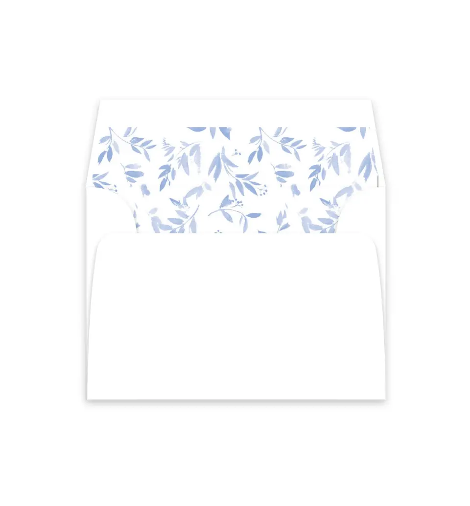 This is a  4⅞" x 4.563" Envelope Liners (ELM) called Soft Botanics printed in full color