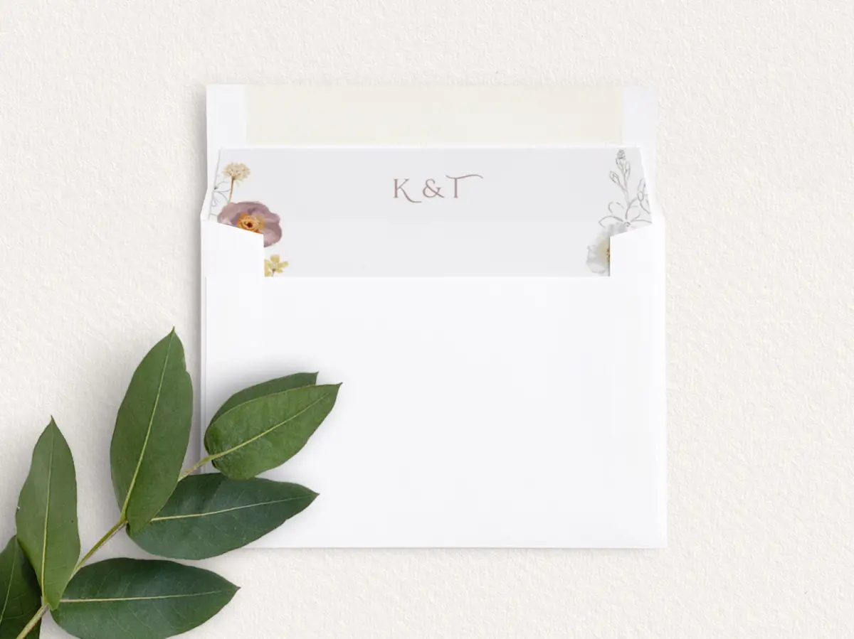 Envelope Liner inside Envelope