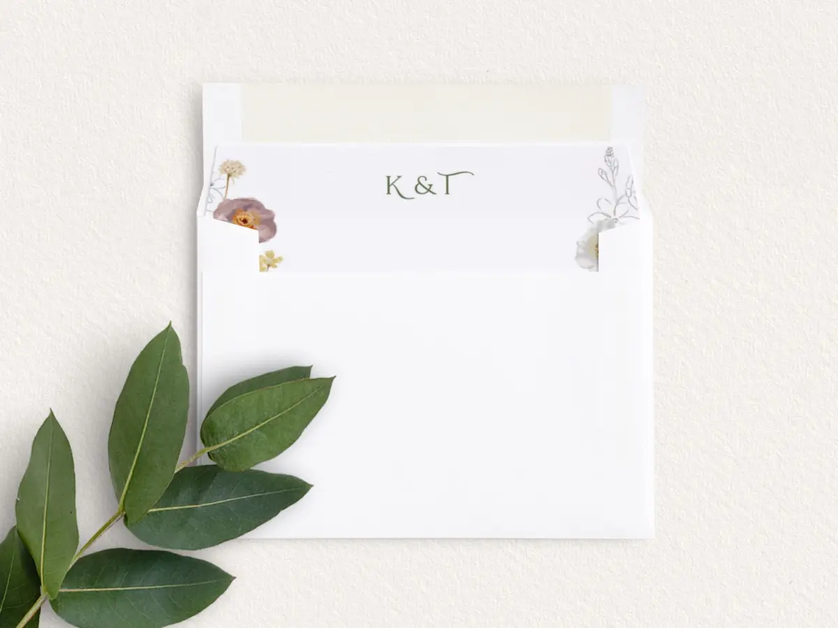 Envelope Liner inside Envelope