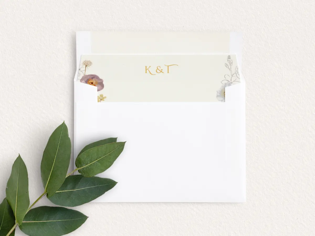 Envelope Liner inside Envelope
