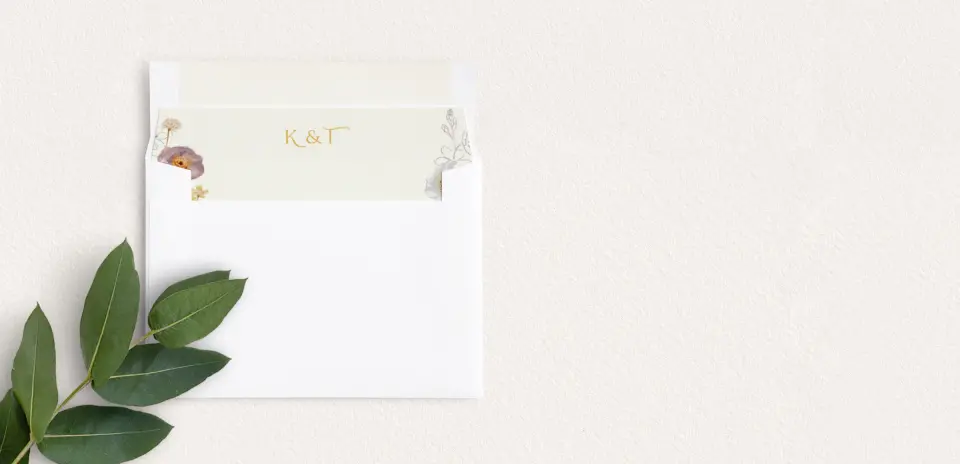 Envelope Liner inside Envelope