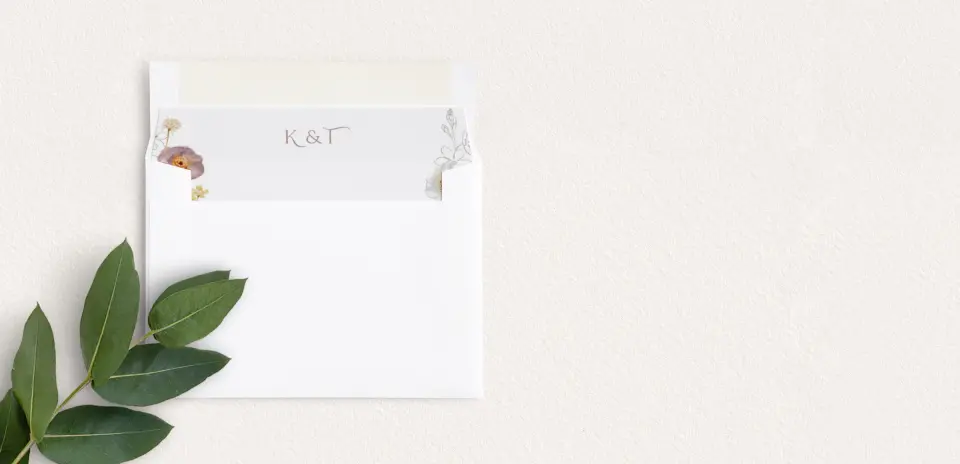 Envelope Liner inside Envelope
