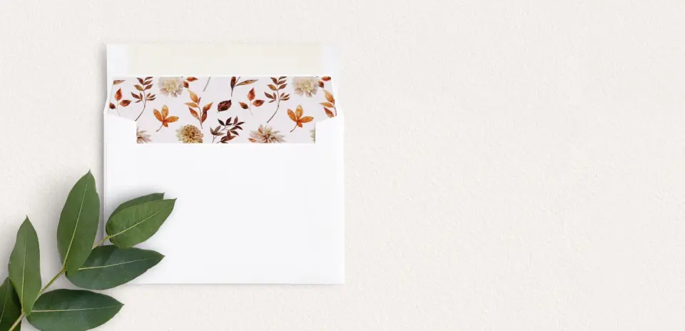 Envelope Liner inside Envelope