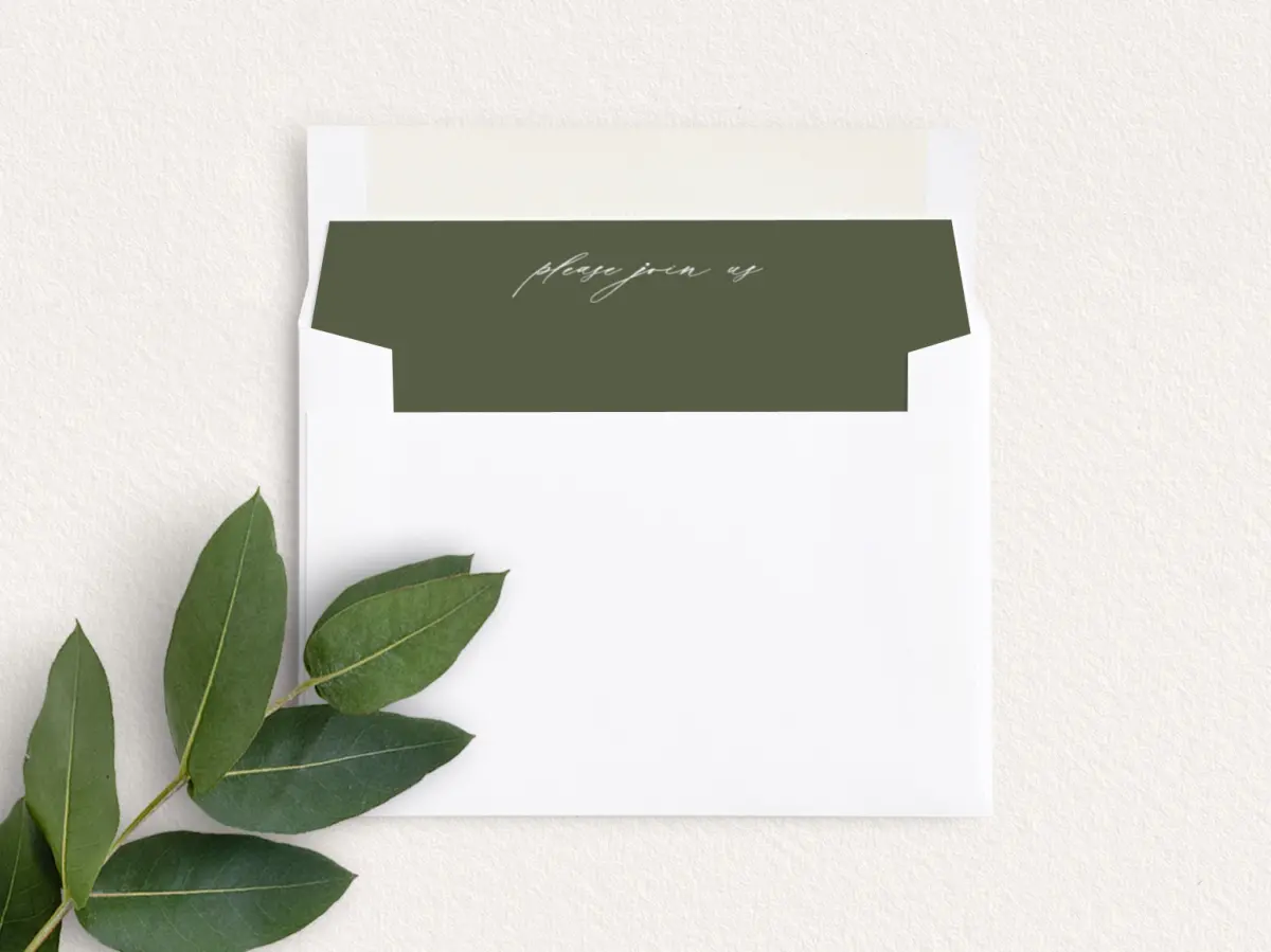 Envelope Liner inside Envelope