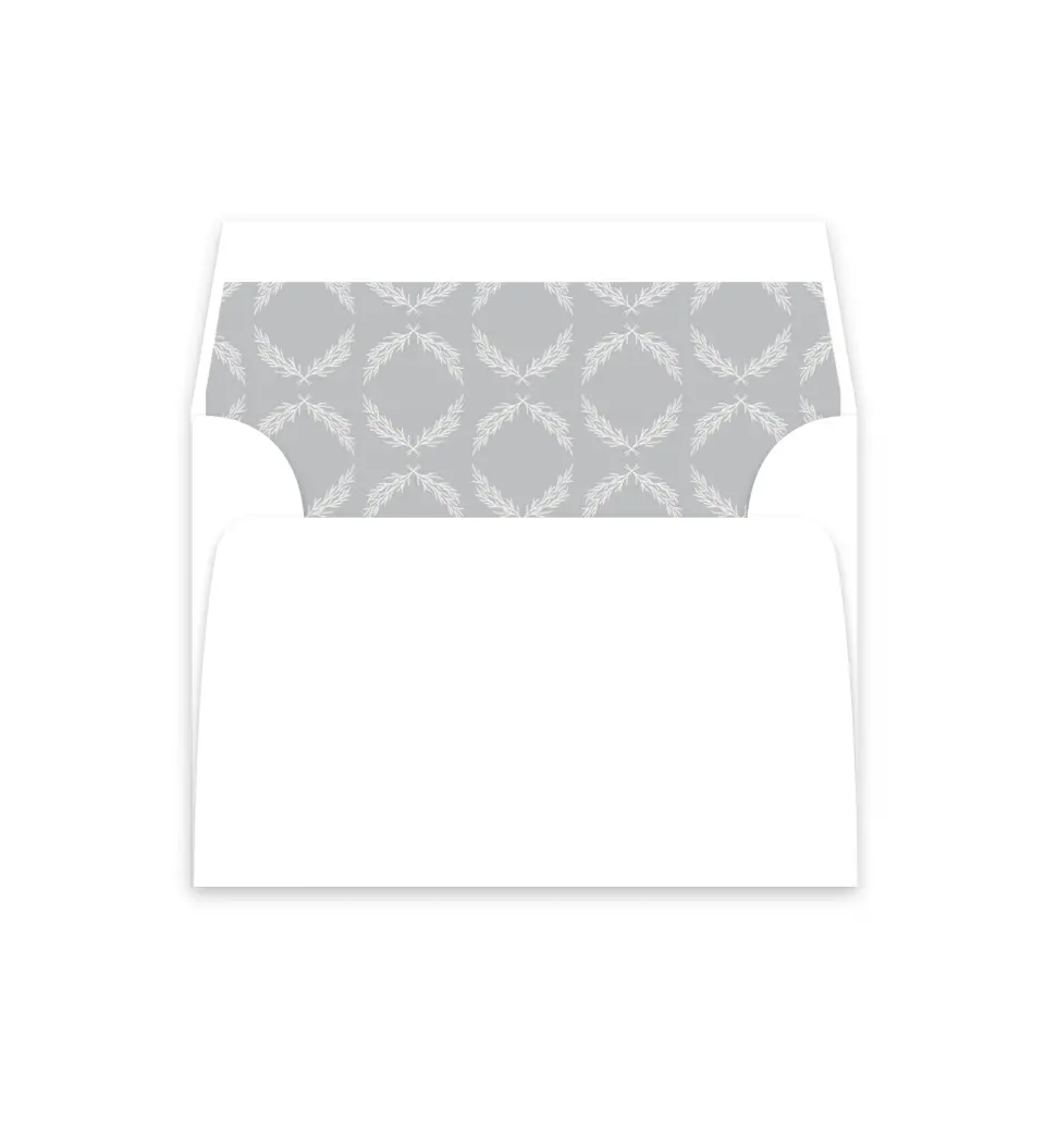 This is a  4⅞" x 4.563" Envelope Liners (ELM) called Soft Sprig printed in full color