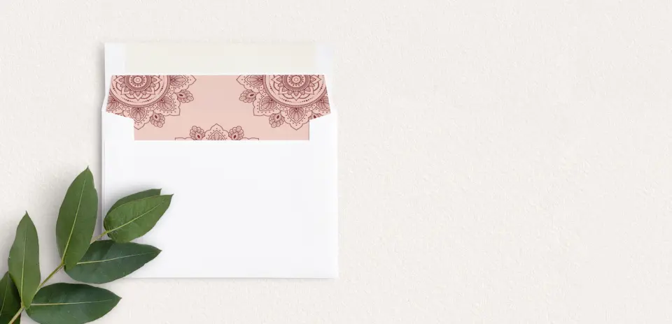 Envelope Liner inside Envelope