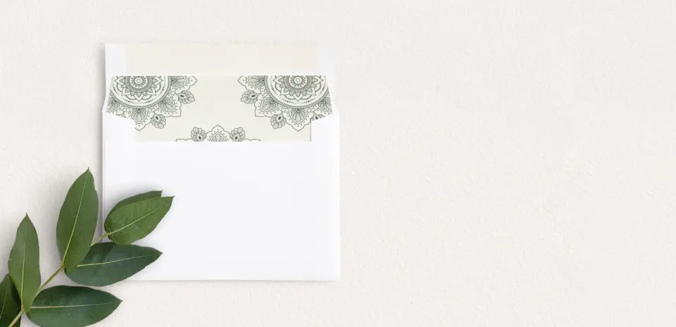 Envelope Liner inside Envelope