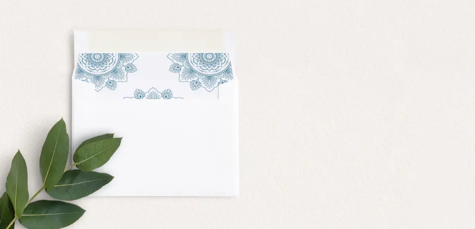 Envelope Liner inside Envelope